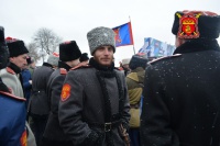 Казаки вышли на митинг в Парке Победы