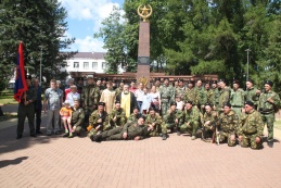 Казаки станичного общества Рузского округа совершили 50-километровый пеший марш-бросок в память о погибших в Великой Отечественной войне