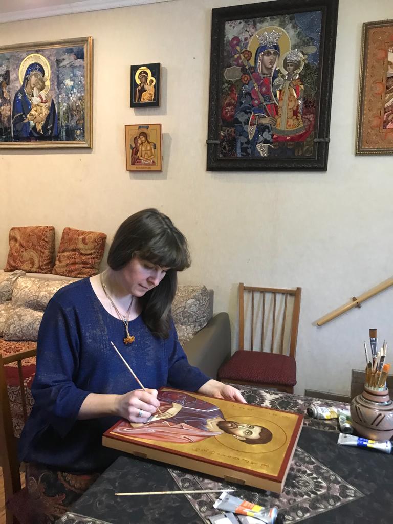 В Крестном ходе - икона св. апостола Варфоломея