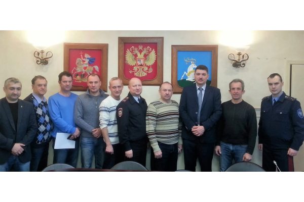 Штаб народных дружин Московской области начал свою работу с  визита в Одинцовский район