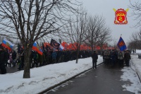 Казаки вышли на митинг в Парке Победы