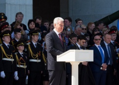 Поклонная гора. Божественная литургия. Парад кадетов. 06.05.15