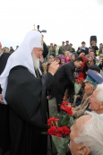 Казаки ВКО ЦКВ в почетном карауле. Визит Святейшего Патриарха Московского и всея Руси в Серпухов. 18.05.15