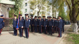 "Военный парад в Калуге с участием казаков ВКО ЦКВ, 09.05.15