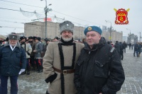 Казаки вышли на митинг в Парке Победы