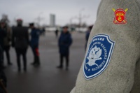 Казаки вышли на митинг в Парке Победы