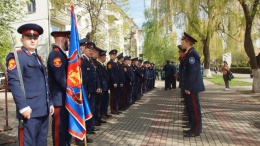 "Военный парад в Калуге с участием казаков ВКО ЦКВ, 09.05.15