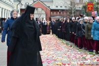Казаки на охране Патриарха. 8 марта 2015 г.