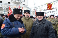 Около трех тысяч казаков со всей России собрались на митинг Антимайдан в Москве 