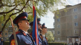 "Военный парад в Калуге с участием казаков ВКО ЦКВ, 09.05.15