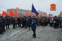 Казаки вышли на митинг в Парке Победы