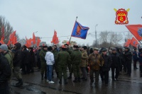 Казаки вышли на митинг в Парке Победы