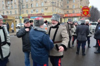 Казаки вышли на митинг в Парке Победы