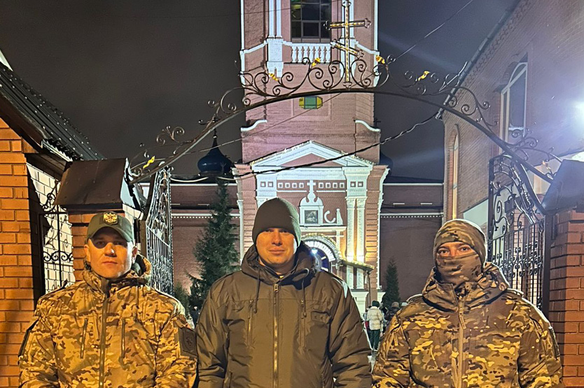 Казаки Орехово-Зуево вышли на службу в праздник Крещения Господня 