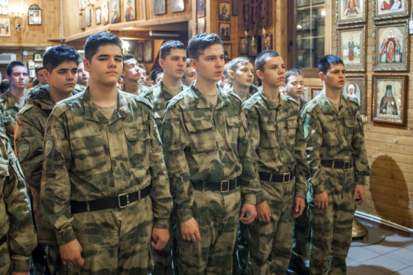 Кадетская Литургия 9-х классов Московского президентского кадетского училища им. М.А. Шолохова