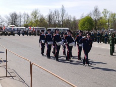 Впервые Парад в Вязьме открывал  парадный расчет кадетов