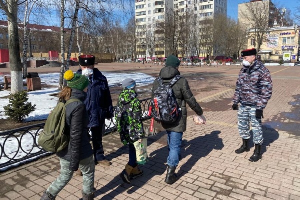 Казачий патруль в Раменском