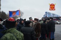 Казаки вышли на митинг в Парке Победы