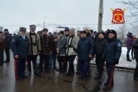 Казаки вышли на митинг в Парке Победы