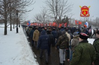 Казаки вышли на митинг в Парке Победы