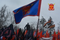 Казаки вышли на митинг в Парке Победы