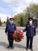 Казаки Центрального казачьего войска отдали дань памяти павшим воинам