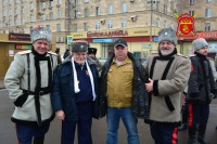 Казаки вышли на митинг в Парке Победы