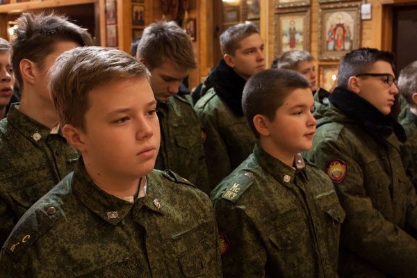 Кадетская Литургия 8-х классов Московского президентского кадетского училища им. М.А. Шолохова