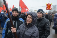 Казаки вышли на митинг в Парке Победы