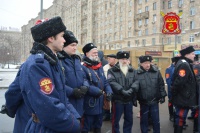 Казаки вышли на митинг в Парке Победы