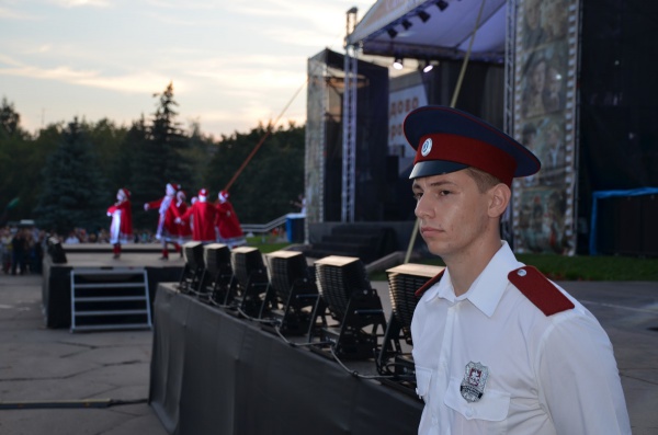 Сводный отряд подмосковных казаков обеспечивал порядок на Дне города  Домодедово