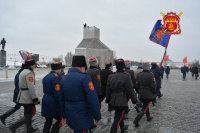 Казаки вышли на митинг в Парке Победы