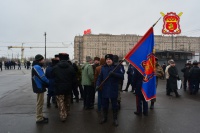 Казаки вышли на митинг в Парке Победы