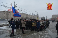 Казаки вышли на митинг в Парке Победы