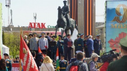 "Военный парад в Калуге с участием казаков ВКО ЦКВ, 09.05.15