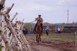 Реконструкция событий Великой Отечественной войны. Ступинский р-н, Белопесоцк. 03.05.15