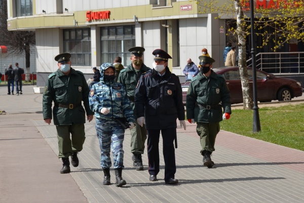 Казачий патруль впервые вышел на улицы Серпухова
