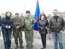 Казаки ВКО ЦКВ на Донбассе. Апрель, 2015 г.