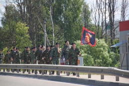 Казаки станичного общества Рузского округа совершили 50-километровый пеший марш-бросок в память о погибших в Великой Отечественной войне