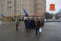 Казаки вышли на митинг в Парке Победы