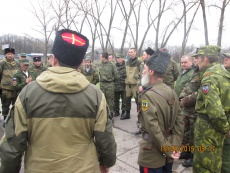 Казаки ВКО ЦКВ на Донбассе. Апрель, 2015 г.