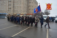 Казаки вышли на митинг в Парке Победы