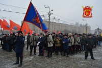Казаки вышли на митинг в Парке Победы