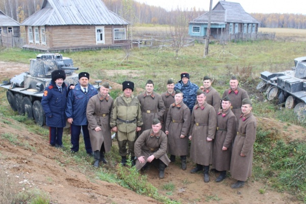 На кинокомплексе «Военфильм-Медынь» прошла военно-историческая реконструкция, посвящённая подвигу Подольских курсантов