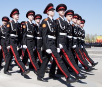 Поклонная гора. Божественная литургия. Парад кадетов. 06.05.15