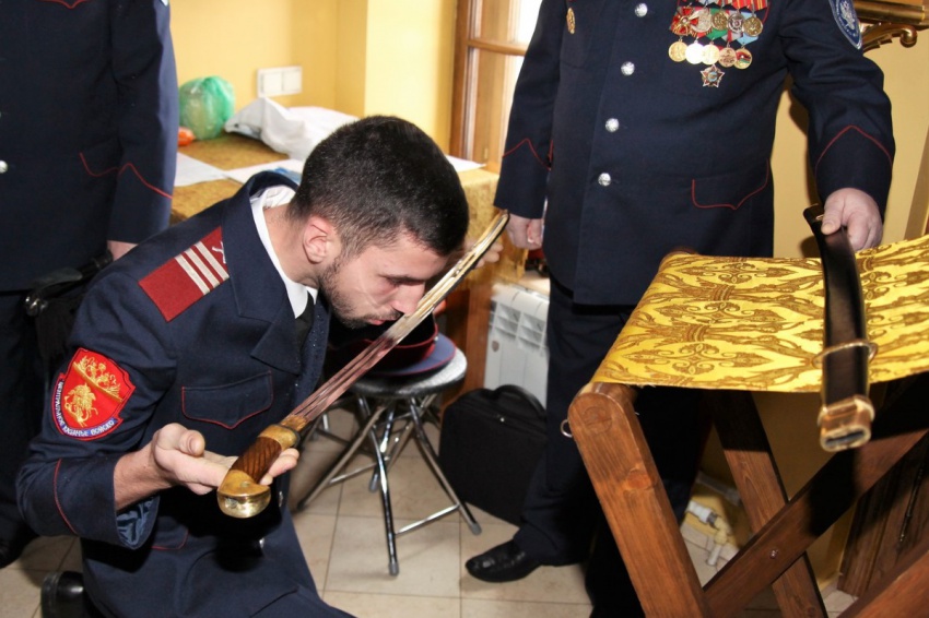 Верстание казаков в Никольском храме д. Дарьино Верстание казаков в Никольском храме д. Дарьино