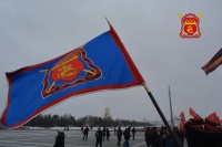 Казаки вышли на митинг в Парке Победы