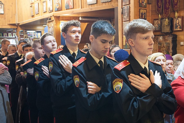 Кадетская Литургия 11-х классов Московского президентского кадетского училища им. М.А. Шолохова