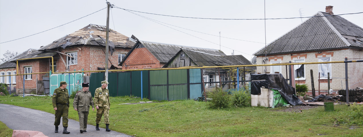Казачий патруль в действии Казачий патруль в действии