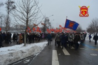 Казаки вышли на митинг в Парке Победы
